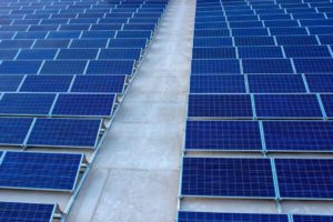 blue solar panels