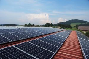 home with solar panels